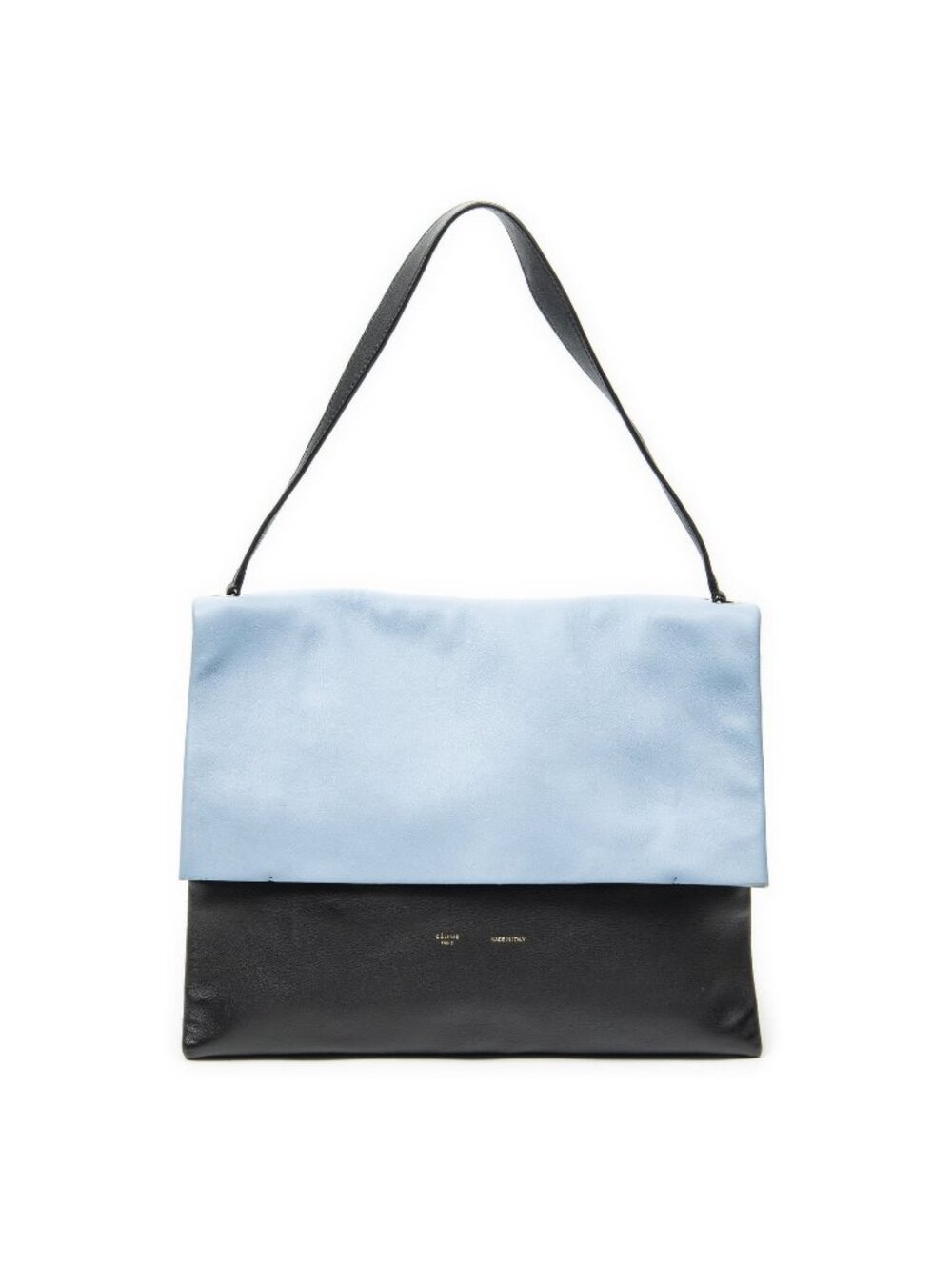 Celine All Soft Bag Light Blue Black Beige Calfskin Leather